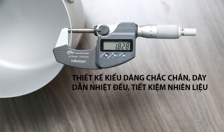 Độ dày của Nồi canh nhôm oxy hóa mềm Healthy Supor HT08008-3