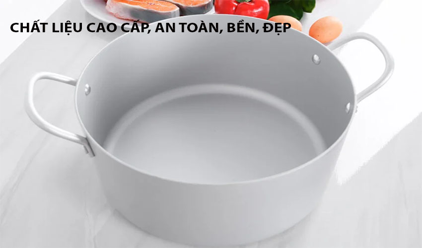 Chất liệu của Nồi canh nhôm oxy hóa mềm Healthy Supor HT08008-8