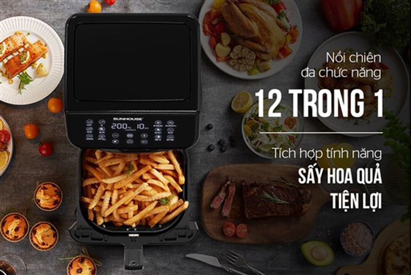 Đa dạng 12 chức năng nấu trong một sản phẩm, tiết kiệm thời gian