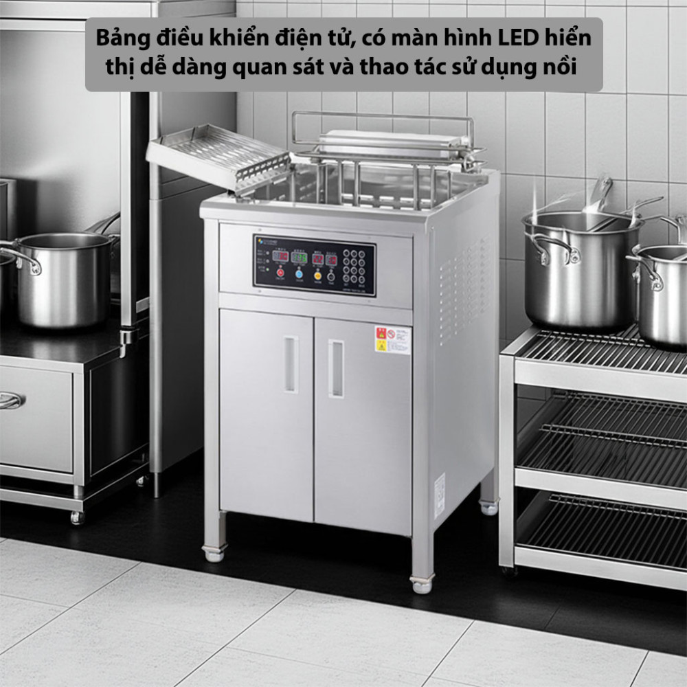 Nồi chiên công nghiệp công nghệ dầu nước Soochef AHL-10000 - Hàng chính hãng