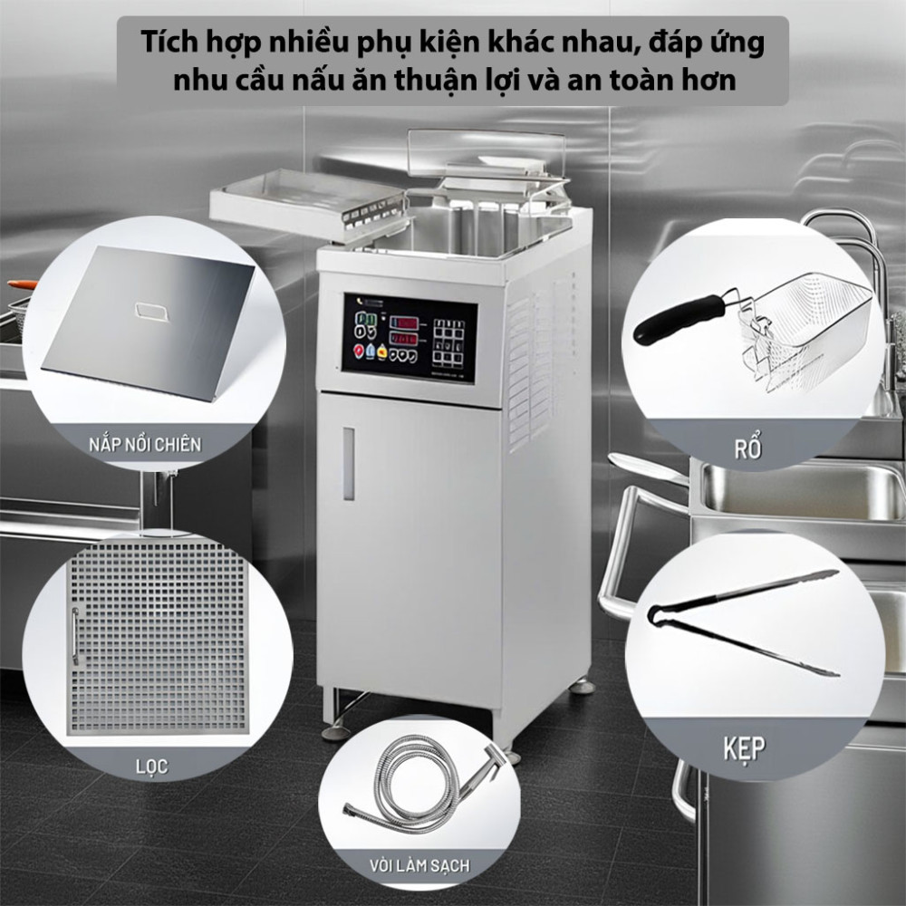 Nồi chiên công nghiệp công nghệ dầu nước Soochef AHL-3500 - Hàng chính hãng