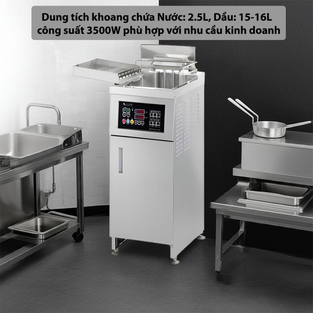 Nồi chiên công nghiệp công nghệ dầu nước Soochef AHL-3500 - Hàng chính hãng