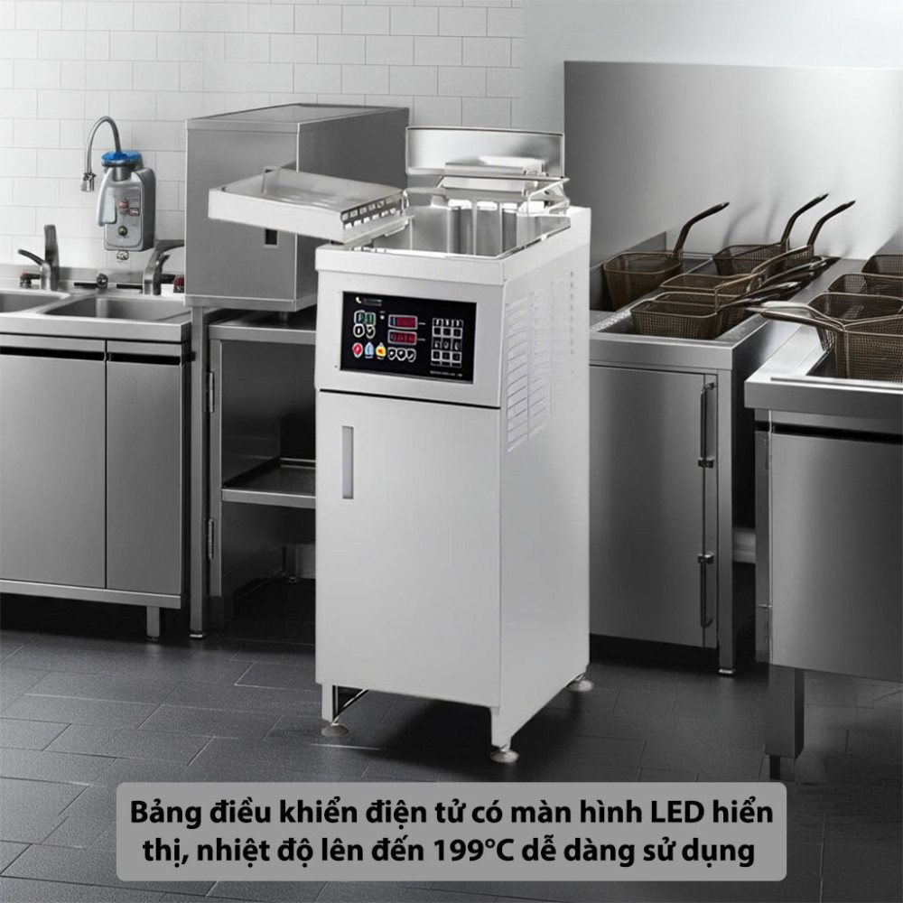 Nồi chiên công nghiệp công nghệ dầu nước Soochef AHL-3500 - Hàng chính hãng