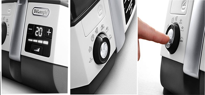 Bản điều khiển của nồi chiên đa năng DeLonghi EXTRA CHEF FH 1394-1