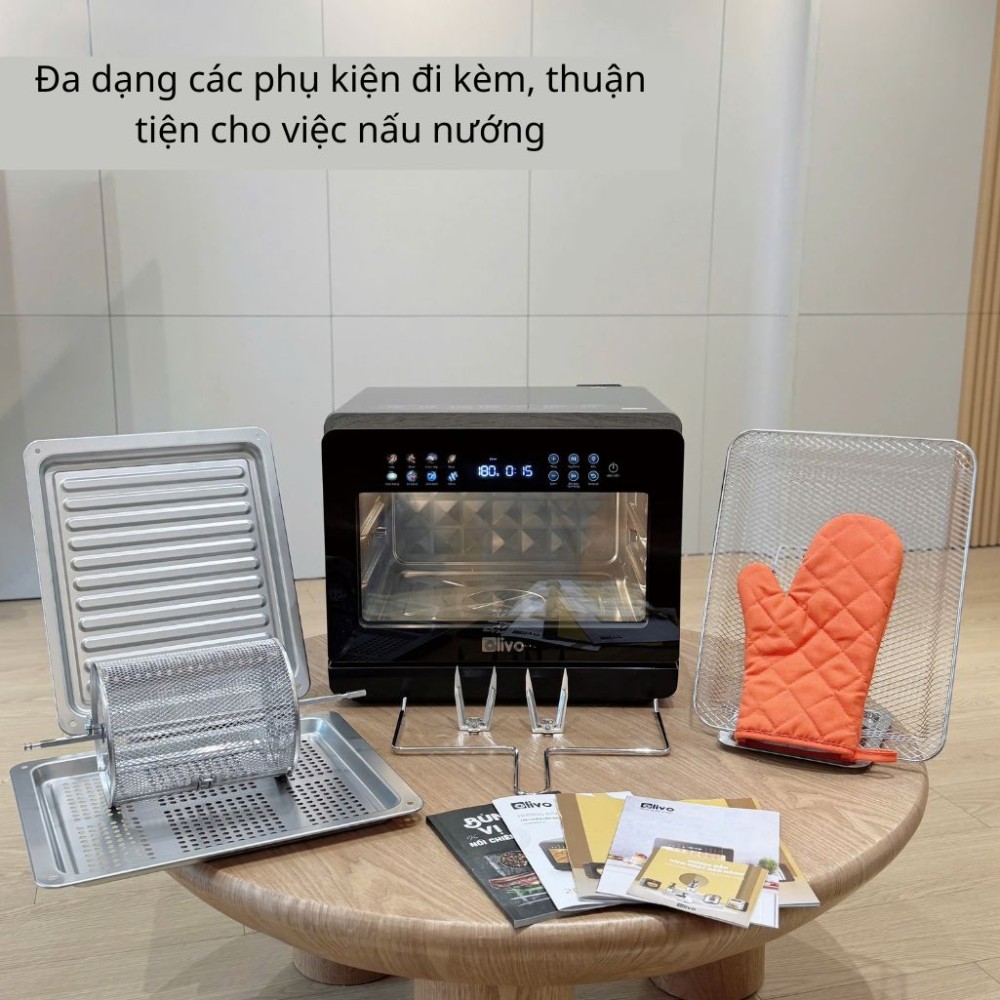 Nồi chiên hấp đa năng Olivo STEAMFRY EXTRA 20L - Hàng chính hãng