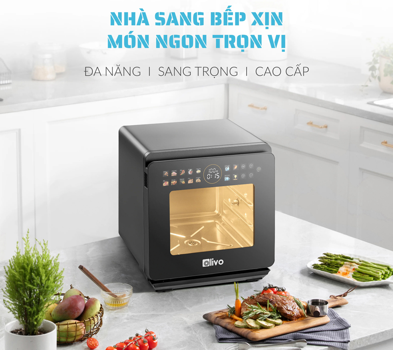 Nồi chiên hấp đa năng Olivo SF1600  - Hàng chính hãng