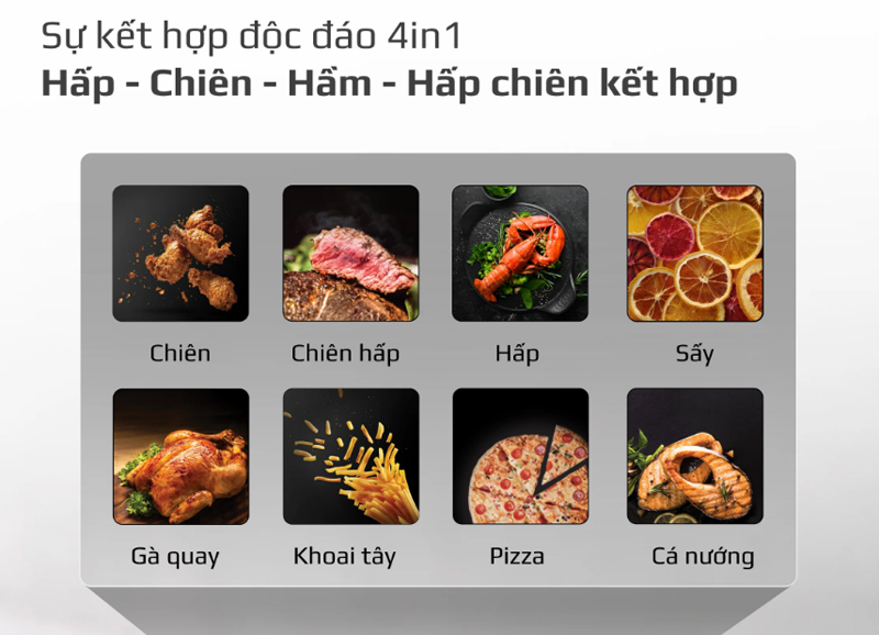 Nồi chiên hấp đa năng Olivo SF1600  - Hàng chính hãng