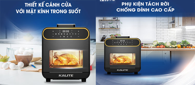 Nồi chiên hấp hơi nước Kalite Steam Pro - Hàng chính hãng