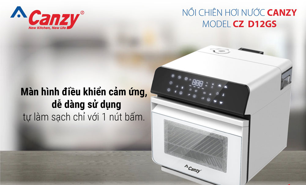 Nồi chiên hơi nước Canzy CZ D12GS - Hàng chính hãng
