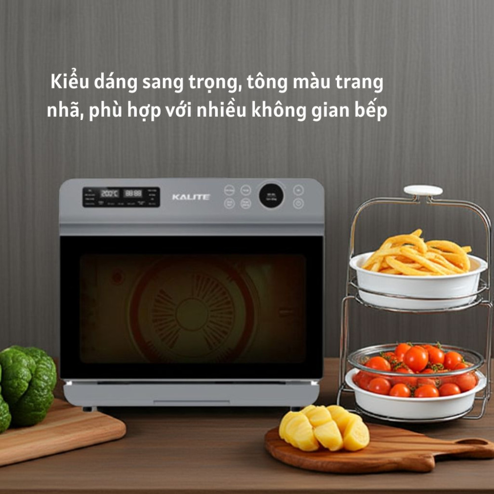 Dễ dàng đặt ở góc bếp mà không chiếm quá nhiều diện tích