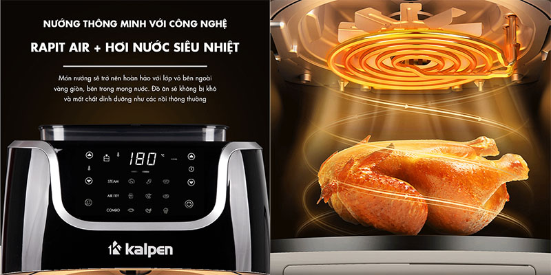 Nồi chiên hơi nước Kalpen X7 - Hàng chính hãng