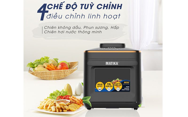 Nồi chiên hơi nước Matika MTK-9315 - Hàng chính hãng