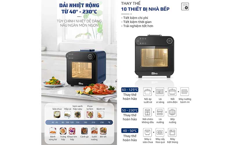 Nồi chiên hơi nước Olivo SF15 - Hàng chính hãng