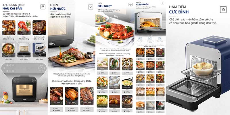 Nồi chiên hơi nước Olivo SF15 - Hàng chính hãng