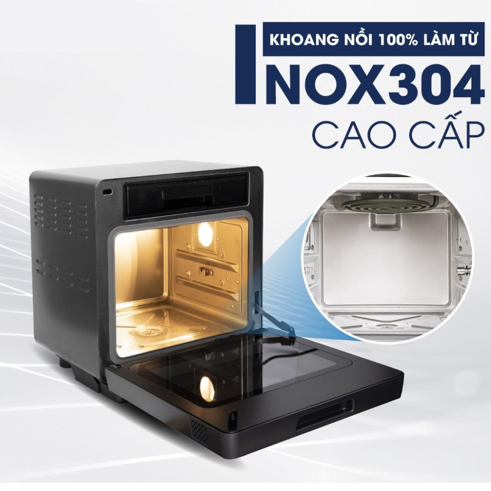 Chất liệu inox cao cấp, an toàn cho sức khỏe, dễ vệ sinh