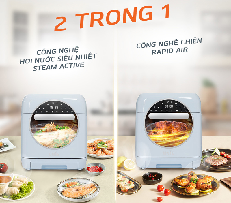 Nồi chiên hơi nước Unie STEAM COLOR (15 lít) - Hàng chính hãng