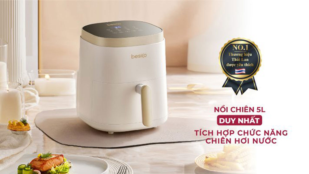 Nồi chiên hơi nước Besico BSA5.0D - Hàng chính hãng