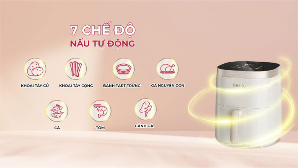 Nồi chiên hơi nước Besico BSA5.0D - Hàng chính hãng