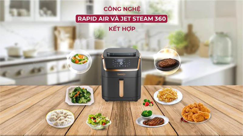 Nồi chiên hơi nước Besico BSA 7.0D - Hàng chính hãng