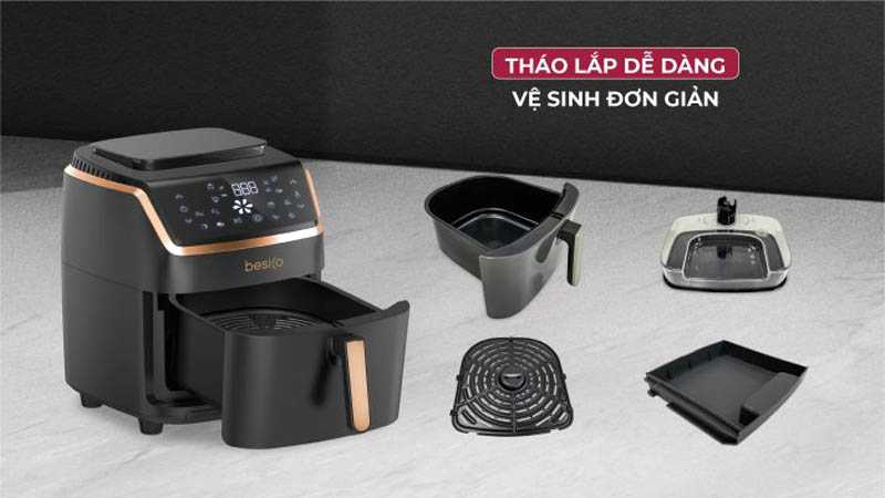 Nồi chiên hơi nước Besico BSA 7.0D - Hàng chính hãng