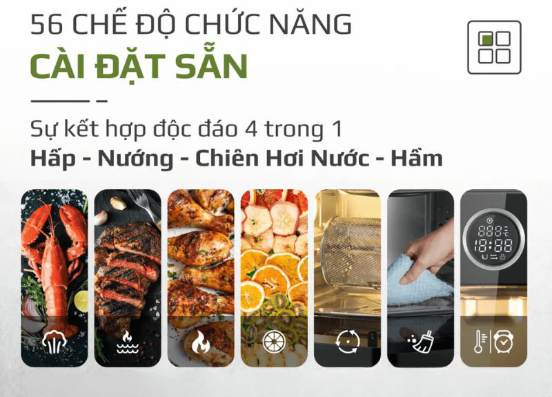 Nồi chiên hơi nước Olivo SF16 Pro - Hàng chính hãng