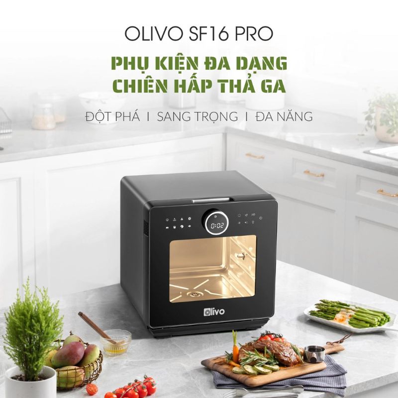 Nồi chiên hơi nước Olivo SF16 Pro - Hàng chính hãng