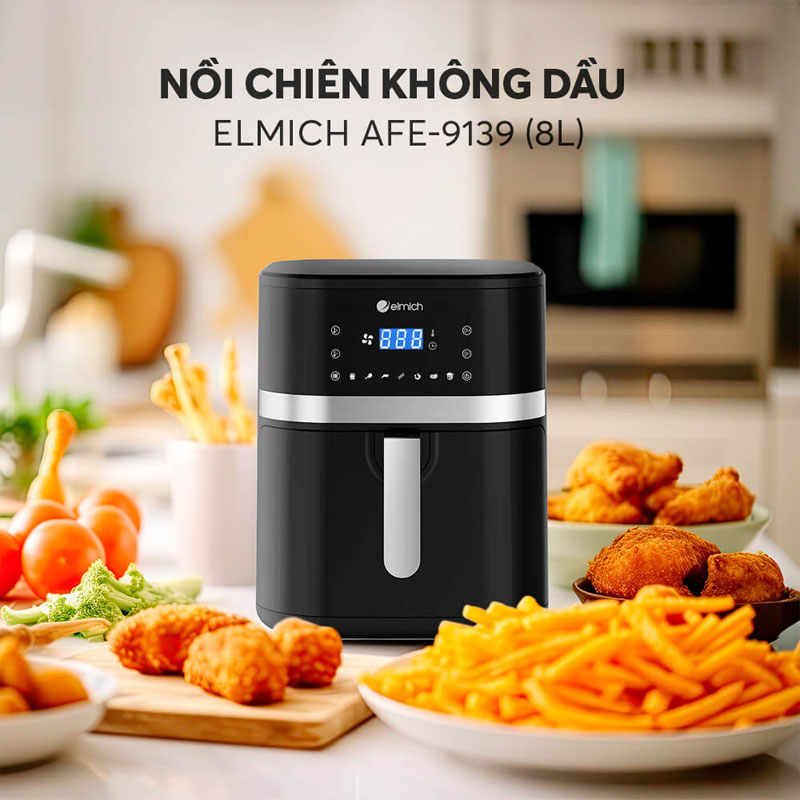 Nồi chiên không dầu Elmich AFE-9139 - Hàng chính hãng