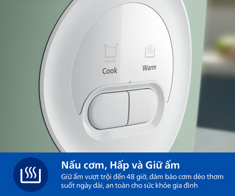 Nồi cơm điện nắp gài Philips HD3212/32 - Hàng chính hãng