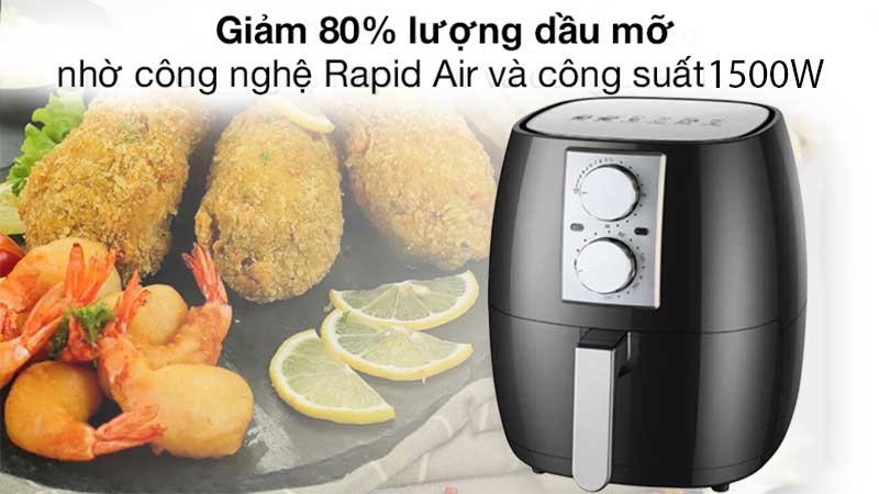 Nồi chiên không dầu Apechome APH-DH208 - Hàng chính hãng