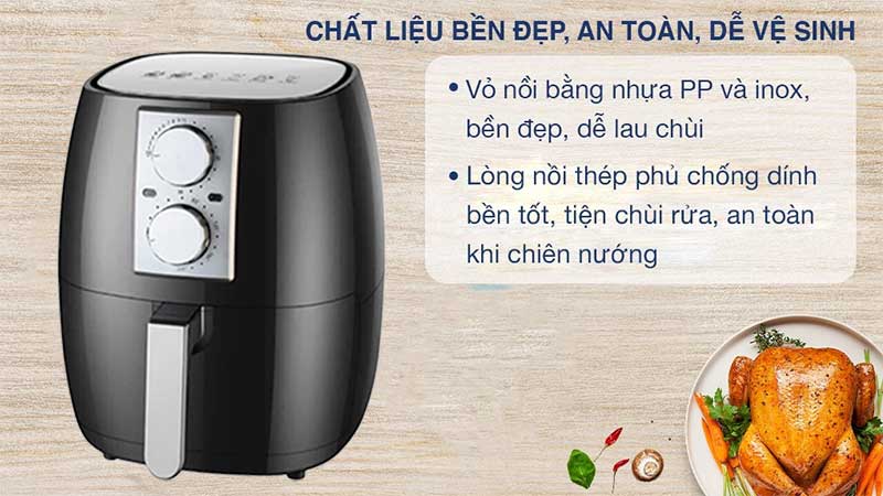 Nồi chiên không dầu Apechome APH-DH208 - Hàng chính hãng
