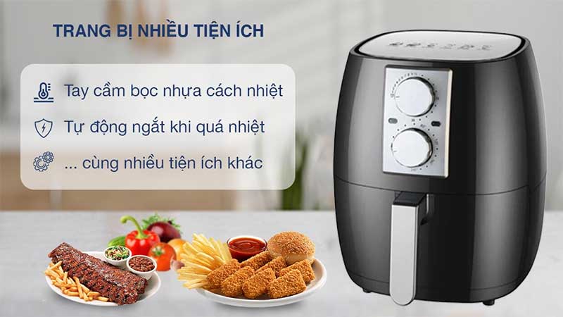 Nồi chiên không dầu Apechome APH-DH208 - Hàng chính hãng
