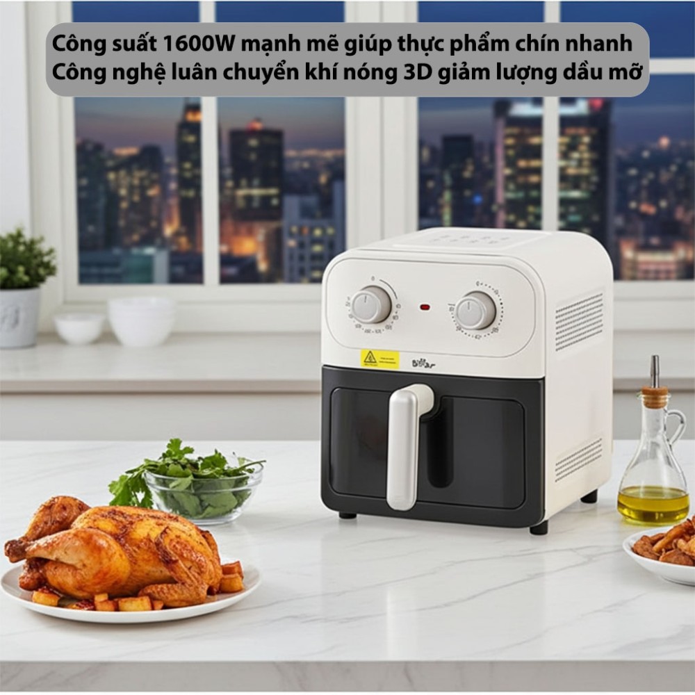 Nồi chiên không dầu Bear BAF-P63W1 - Hàng chính hãng