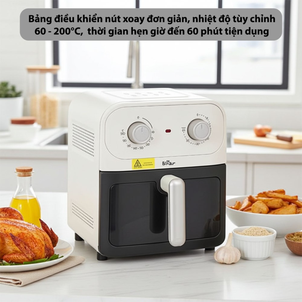 Nồi chiên không dầu Bear BAF-P63W1 - Hàng chính hãng