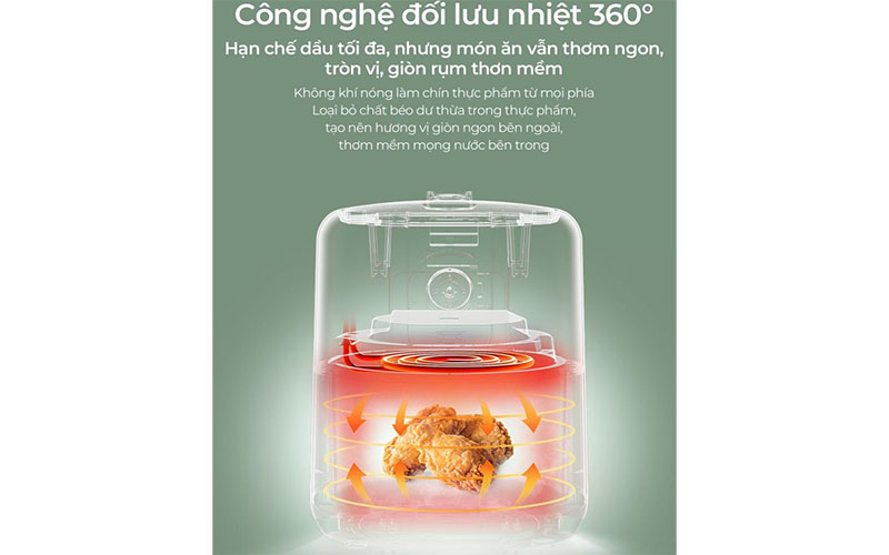 Nồi chiên không dầu Bear QZG-B14D1 - Hàng chính hãng