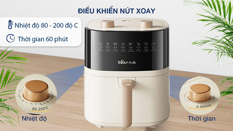 Nồi chiên không dầu Bear QZG-E16E5 - Hàng chính hãng