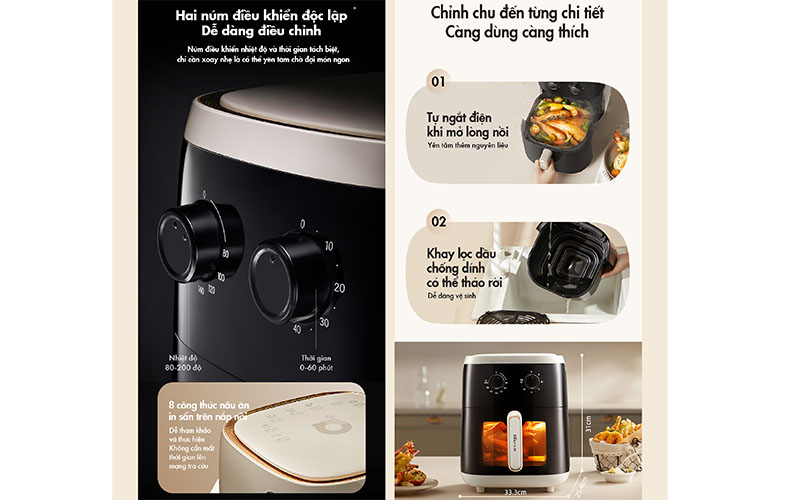 Nồi chiên không dầu Bear QZG-F15C7