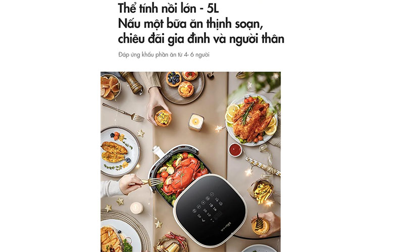 Nồi chiên không dầu Bear QZG-F15E3 - Hàng chính hãng