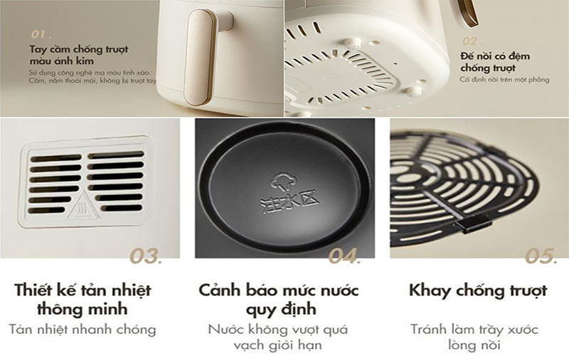 Nồi chiên không dầu Bear QZG-F15E3 - Hàng chính hãng