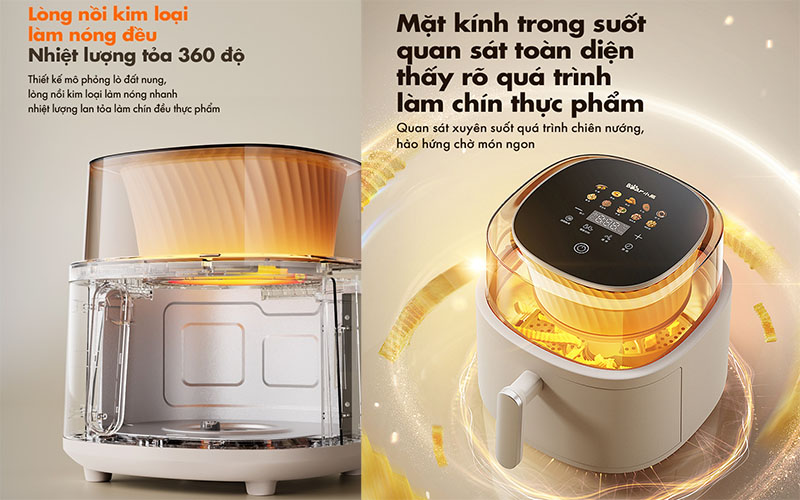 Nồi chiên không dầu Bear QZG-F15G1 - Hàng chính hãng