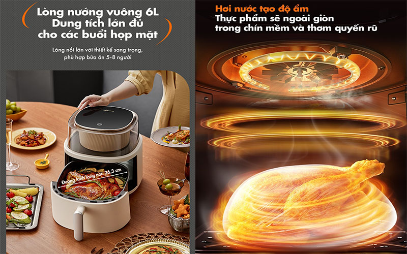 Nồi chiên không dầu Bear QZG-F15G1 - Hàng chính hãng