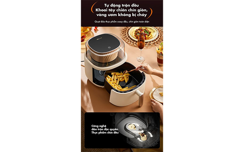 Nồi chiên không dầu Bear QZG-F15G1 - Hàng chính hãng