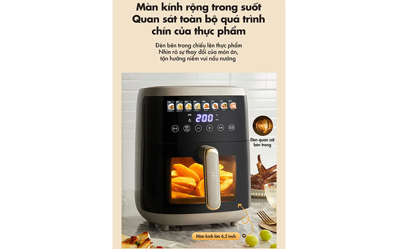 Nồi chiên không dầu Bear QZG-F15H1 - Hàng chính hãng