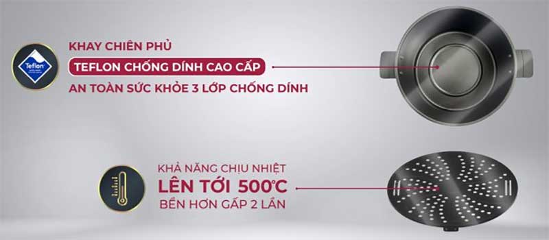 Nồi chiên không dầu Besico BAF5.5D - Hàng chính hãng