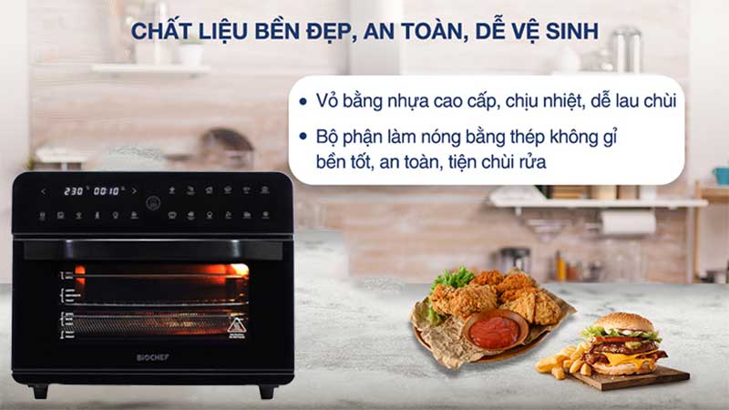 Nồi chiên không dầu Biochef AU25 - Hàng chính hãng
