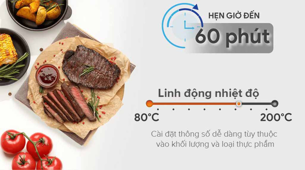 Nồi chiên không dầu BlueStone AFB-5856 7 lít - Hàng chính hãng
