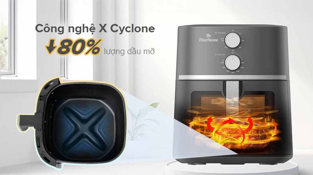 Nồi chiên không dầu BlueStone AFB-5856 7 lít - Hàng chính hãng