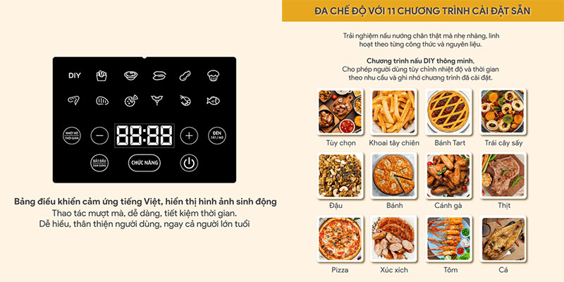 Nồi chiên không dầu BlueStone AFB-5867 - Hàng chính hãng