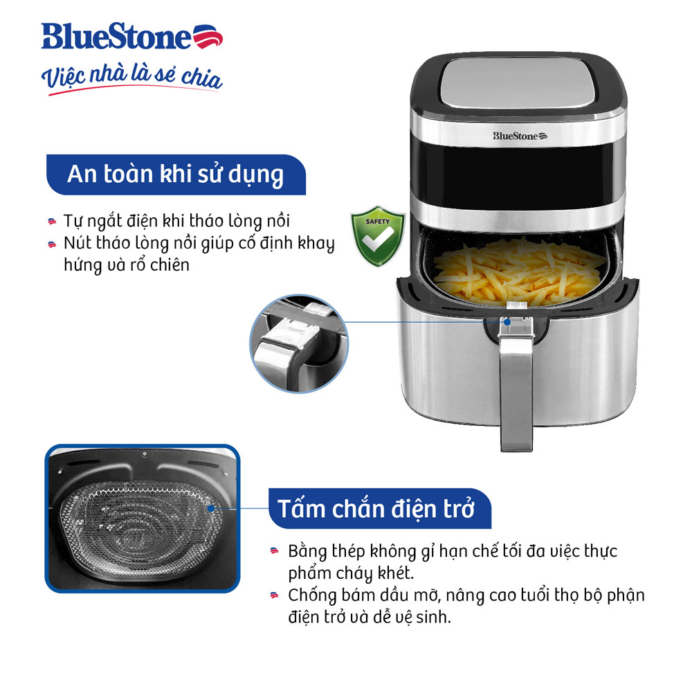 Nồi chiên không dầu Bluestone AFB-5885 - Hàng chính hãng
