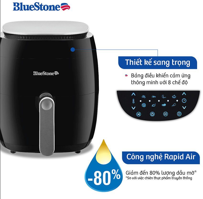 Nồi chiên không dầu Bluestone AFB-5866 - Hàng chính hãng