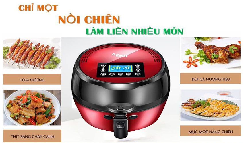 Nồi chiên không dầu Canzy CZ-FR10A - Hàng chính hãng